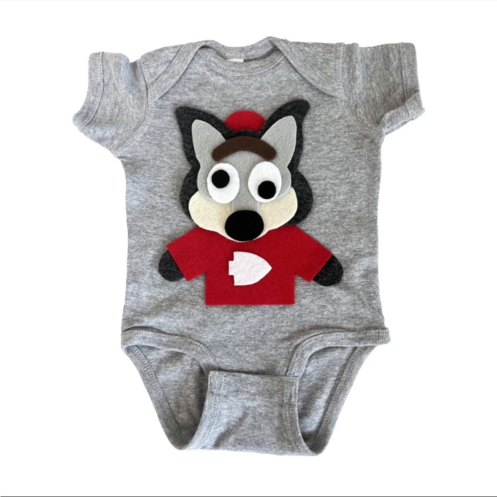 KC Chiefs Wolf Onesie 12 months